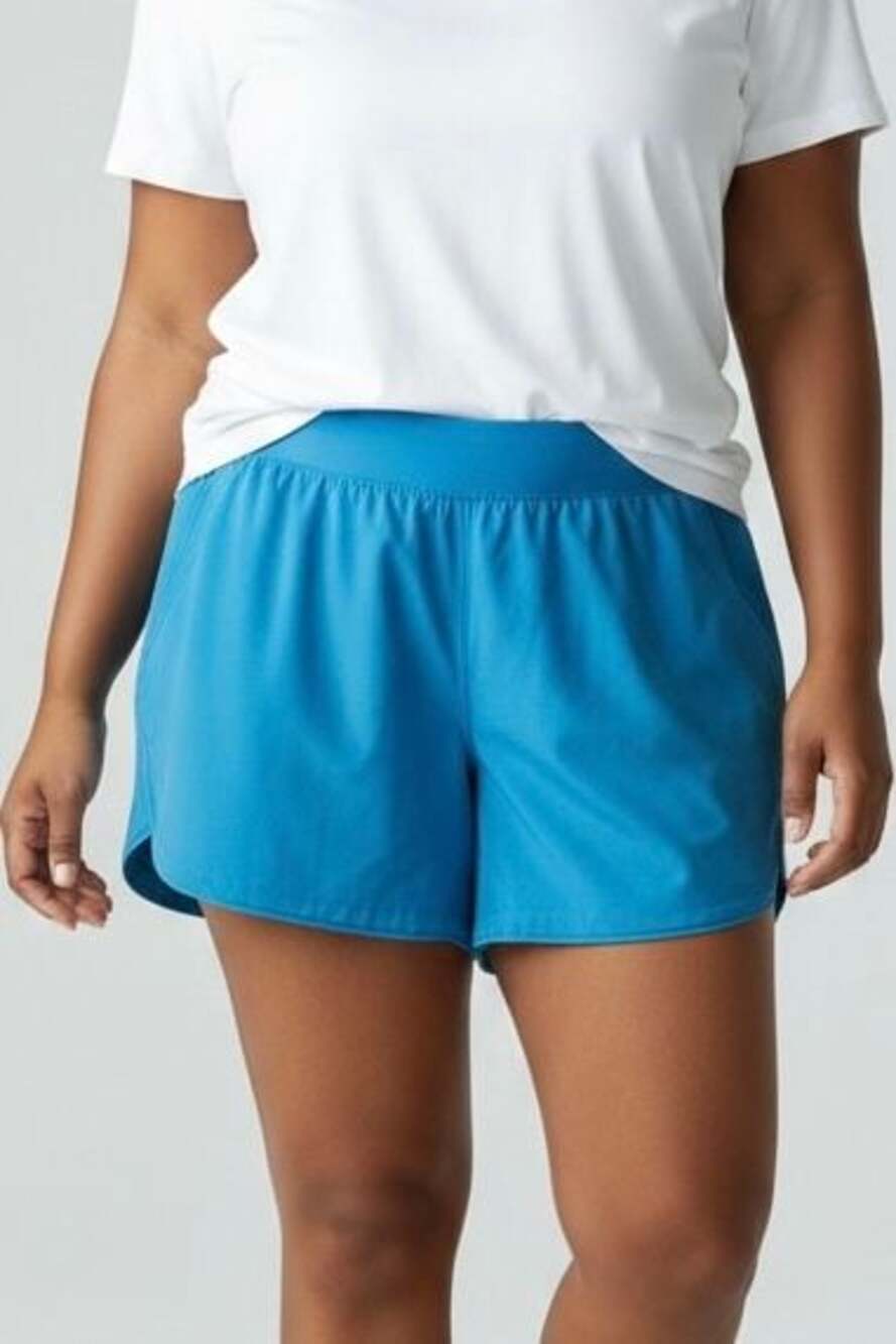 Lands' End Women's Quick Dry Athletic Swim Board Shorts Size 14